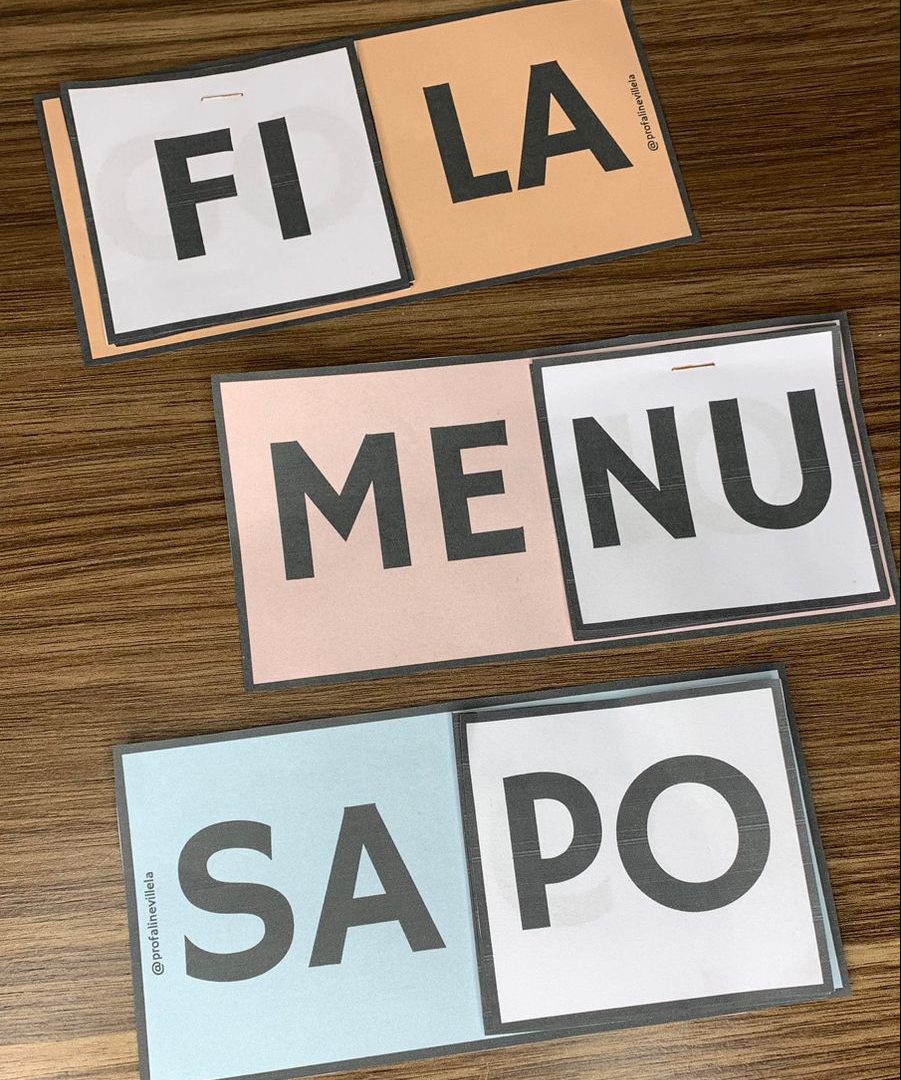 Fichas de Leitura de Palavras