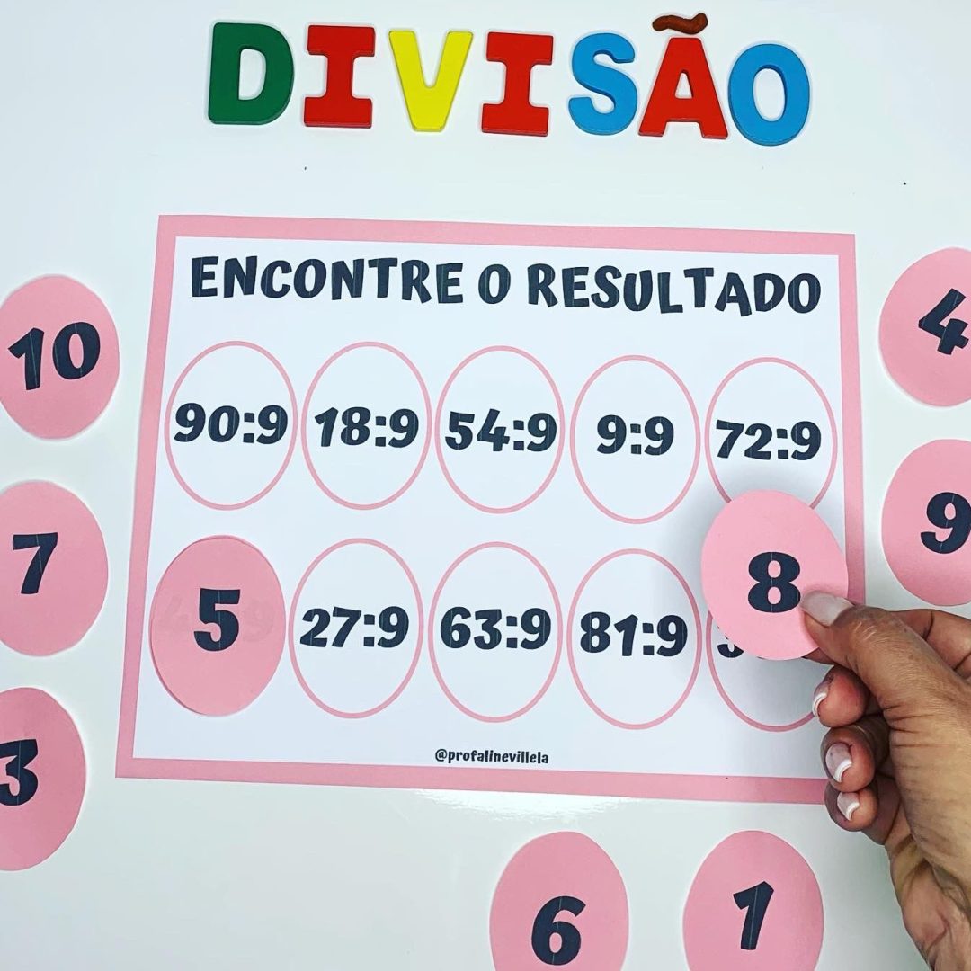 Encontre o Resultado - Tabuada de Divisão