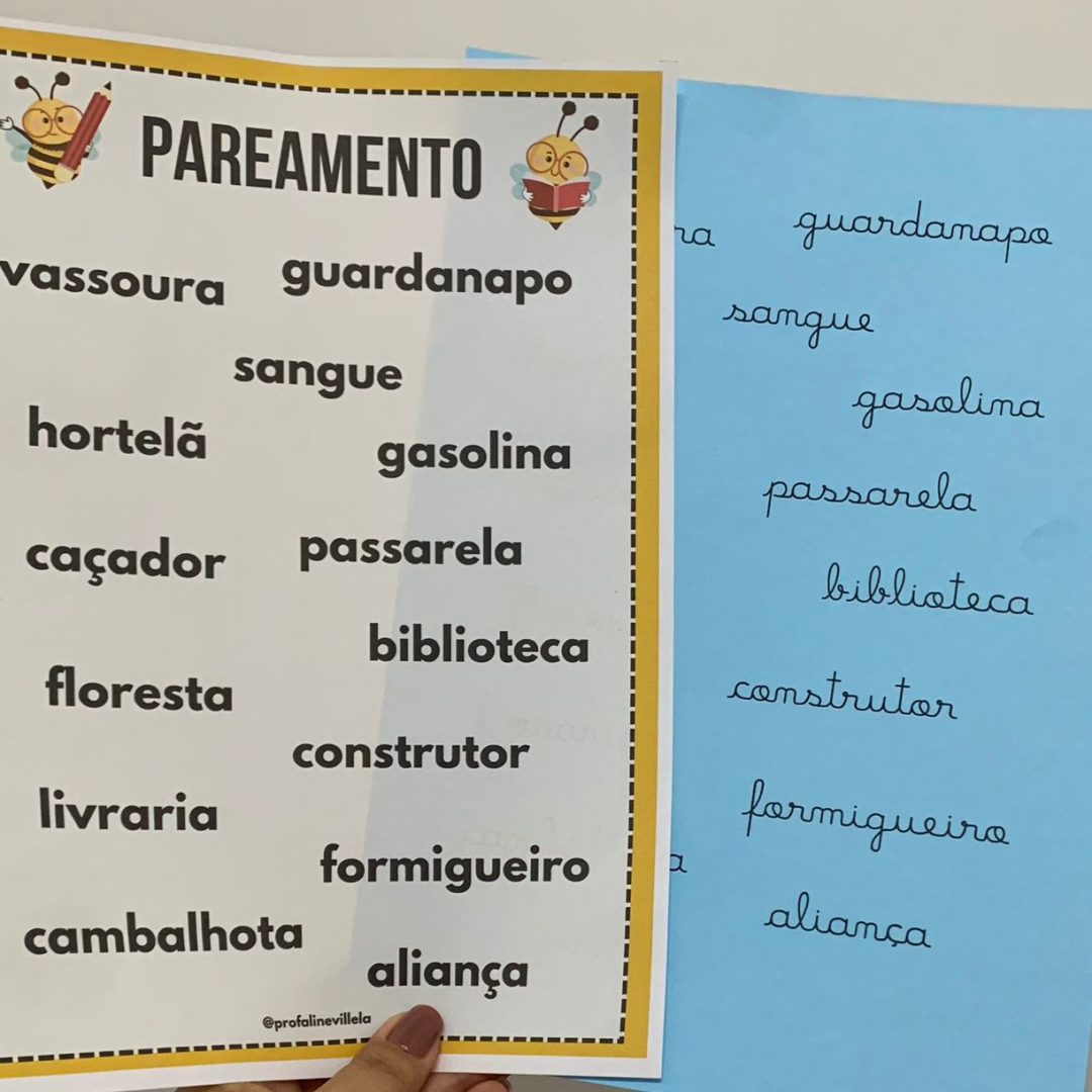 Pareamento - Bastão x Cursiva